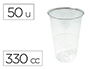 VASO DE PLASTICO TRANSPARENTE 330 CC PAQUETE DE 50 UNIDADES