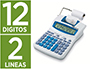CALCULADORA IBICO 1214X IMPRESORA PANTALLA LCD PAPEL 57 MM 12 DIGITOS IMPRESION BICOLOR BLANCO/AZUL