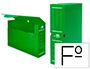 CAJA ARCHIVO DEFINITIVO PLASTICO LIDERPAPEL VERDE 360X260X100 MM