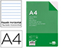 RECAMBIO LIDERPAPEL A4 100 HOJAS 60G/M2 HORIZONTAL SIN MARGEN 16 TALADROS