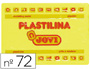 PLASTILINA JOVI 72 AMARILLO CLARO -UNIDAD -TAMAO GRANDE