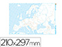 MAPA MUDO B/N DIN A4 EUROPA POLITICO