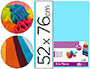 PAPEL SEDA LIDERPAPEL CELESTE 52X76 CM 18 GR -PAQUETE DE 25 HOJAS