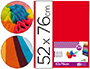 PAPEL SEDA LIDERPAPEL ROJO 52X76 CM 18 GR -PAQUETE DE 25 HOJAS