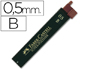 MINAS FABER GRAFITO 9065 0,5 MM B ESTUCHE DE 12 MINAS
