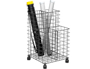 CARRITO PORTAPLANOS 209 METALICO CON RUEDAS COLOR NEGRO 700X400X400 MM