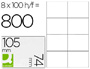 ETIQUETA ADHESIVA Q-CONNECT KF10659 TAMAO 105X74 MM FOTOCOPIADORA LASER INK-JET CAJA CON 100 HOJAS DIN A4