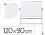 PIZARRA BLANCA Q-CONNECT DOBLE CARA MELAMINA MARCO DE ALUMINIO 120X90 CM GIRATORIA
