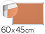 PIZARRA CORCHO Q-CONNECT MARCO DE ALUMINIO 60X45 CM