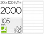 ETIQUETA ADHESIVA Q-CONNECT KF26093 TAMAO 105X29 MM FOTOCOPIADORA LASER INK-JET CAJA 100 H DIN A4 ESP.HACIENDA