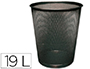PAPELERA METALICA Q-CONNECT NEGRA REJILLA 295X345MM