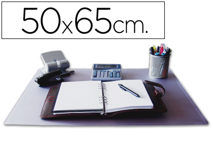 VADE SOBREMESA Q-CONNECT TRANSPARENTE 50X63 CM
