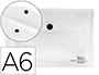 CARPETA LIDERPAPEL DOSSIER BROCHE 44234 POLIPROPILENO DIN A6 TRANSPARENTE TRANSLUCIDO