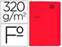 SUBCARPETA CARTULINA GIO FOLIO POCKET ROJO CON BOLSA Y SOLAPA