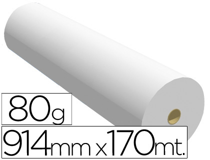PAPEL REPROGRAFIA PPC PARA PLANOS 914X170MT 80GR