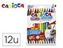 ROTULADOR CARIOCA BIRELLO BIPUNTA CAJA DE 12 COLORES
