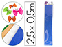 PAPEL CRESPON LIDERPAPEL 50 CM X 2.5M METALIZADO AZUL