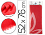 PAPEL SEDA LIDERPAPEL 52X76CM 18G/M2 BOLSA DE 5 HOJAS ROJO