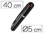 PORTAPLANOS PLASTICO LIDERPAPEL DIAMETRO 5 X 40 CM NO EXTENSIBLE NEGRO