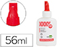 PEGAMENTO COLA BLANCA LAVABLE LIDERPAPEL BOTE DE 56 ML