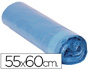 BOLSA BASURA DOMESTICA AZUL CIERRA FACIL 55X60 GALGA 120 ROLLO DE 20 UNIDADES