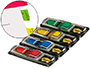BANDERITAS SEPARADORAS FLECHAS DISPENSADOR 4 COLORES CLASICOSPOST-IT INDEX 684ARR3 96 BANDERITAS