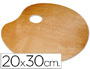 PALETA MADERA LIDERCOLOR OVALADA TAMAO 20X30 CM GROSOR 0,3 CM ZURDOS
