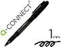 ROTULADOR Q-CONNECT PARA CD/DVD PUNTA FIBRA PERMANENTE NEGRO PUNTA REDONDA 1,0 MM