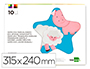 BLOC TRABAJOS MANUALES LIDERPAPEL GOMA EVA 240X315MM 10 HOJAS COLORES SURTIDOS