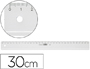 REGLA M+R 30 CM PLASTICO TRANSPARENTE