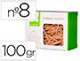 GOMILLAS ELASTICAS Q-CONNECT 100 GR NUMERO 8 80 X 2 MM