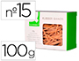 GOMILLAS ELASTICAS Q-CONNECT 100 GR NUMERO 15 150 X 2 MM