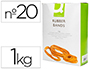 GOMILLAS ELASTICAS Q-CONNECT 1000 GR NUMERO 20 200 X 2 MM