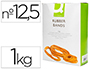 BANDAS ELASTICAS Q-CONNECT 1000 GR 125 X 9 MM NUMERO 12,5