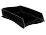 BANDEJA SOBREMESA CEP ELLYPSE PLASTICO NEGRA 380X275X82 MM