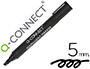 ROTULADOR Q-CONNECT MARCADOR PERMANENTE NEGRO PUNTA BISELADA 5.0 MM