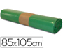 BOLSA BASURA INDUSTRIAL VERDE 85X105CM GALGA 110 ROLLO DE 10 UNIDADES