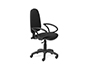 SILLA ROCADA CON BRAZOS COLOR NEGRO DIAMETRO BASE 610 MM RESPALDO DE 490 MM X 420 MM