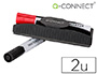 BORRADOR Q-CONNECT MAGNETICO CON ROTULADOR ROJO Y NEGRO PARA PIZARRA BLANCA
