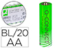 PILA Q-CONNECT ALCALINA AA PAQUETE CON 20 UNIDADES
