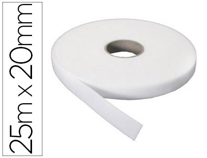 CINTA DE VELCRO ADHESIVO SUMO DIDACTIC SUAVE ROLLO 25 M X 20 MM