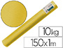 PAPEL KRAFT VERJURADO LIDERPAPEL AMARILLO ANCHO 1 MT LONGITUD 150 MT GRAMAJE 65 GR PESO 10 KG