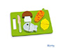 JUEGO ANDREUTOYS BANDEJA ALIMENTOS PARA CORTAR 21,4X15X3 CM