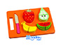 JUEGO ANDREUTOYS BANDEJA FRUTAS PARA CORTAR 21,4X15X3 CM