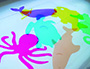 JUEGO PLANTILLAS FLEXIBLES HENBEA ANIMALES DEL MAR MEDIDAS 15X21 CM SET 6 UNIDADES