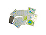JUEGO FICHAS HENBEA TRANSPARENTES + ESPEJOS SIMETRIAS Y FORMAS 21X15 CM SET 10 TARJETAS + 2 ESPEJOS