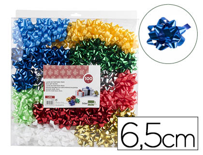 LAZOS LIDERPAPEL FANTASIA MAXI COLORES METALIZADOS SURTIDOS