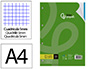 RECAMBIO LIDERPAPEL A4 100 HOJAS 100 G/M2 CUADRO 5 MM 4 TALADROS BANDAS DE 5 COLORES