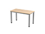 MESA DE OFICINA ROCADA EXECUTIVE 200AD01 ALUMINIO Y HAYA 120X60 CM