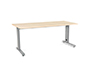 MESA DE OFICINA ROCADA METAL 2003AC01 ALUMINIO /HAYA 180X80 CM